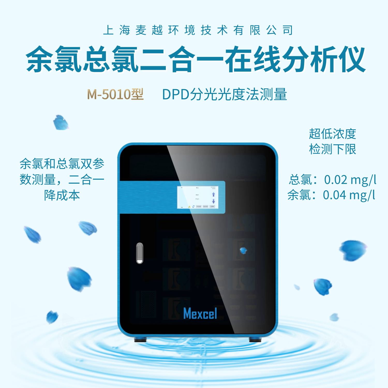 余氯分析儀總氯測(cè)定儀，余氯總氯二合一在線分析儀